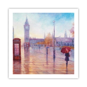 Pôster - Um dia de outono em Londres - 60x60 cm