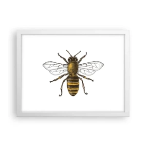 Pôster em moldura branca - Linda e boa - 40x30 cm