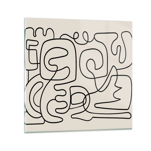 Quadro em vidro - Na trilha - 40x40 cm