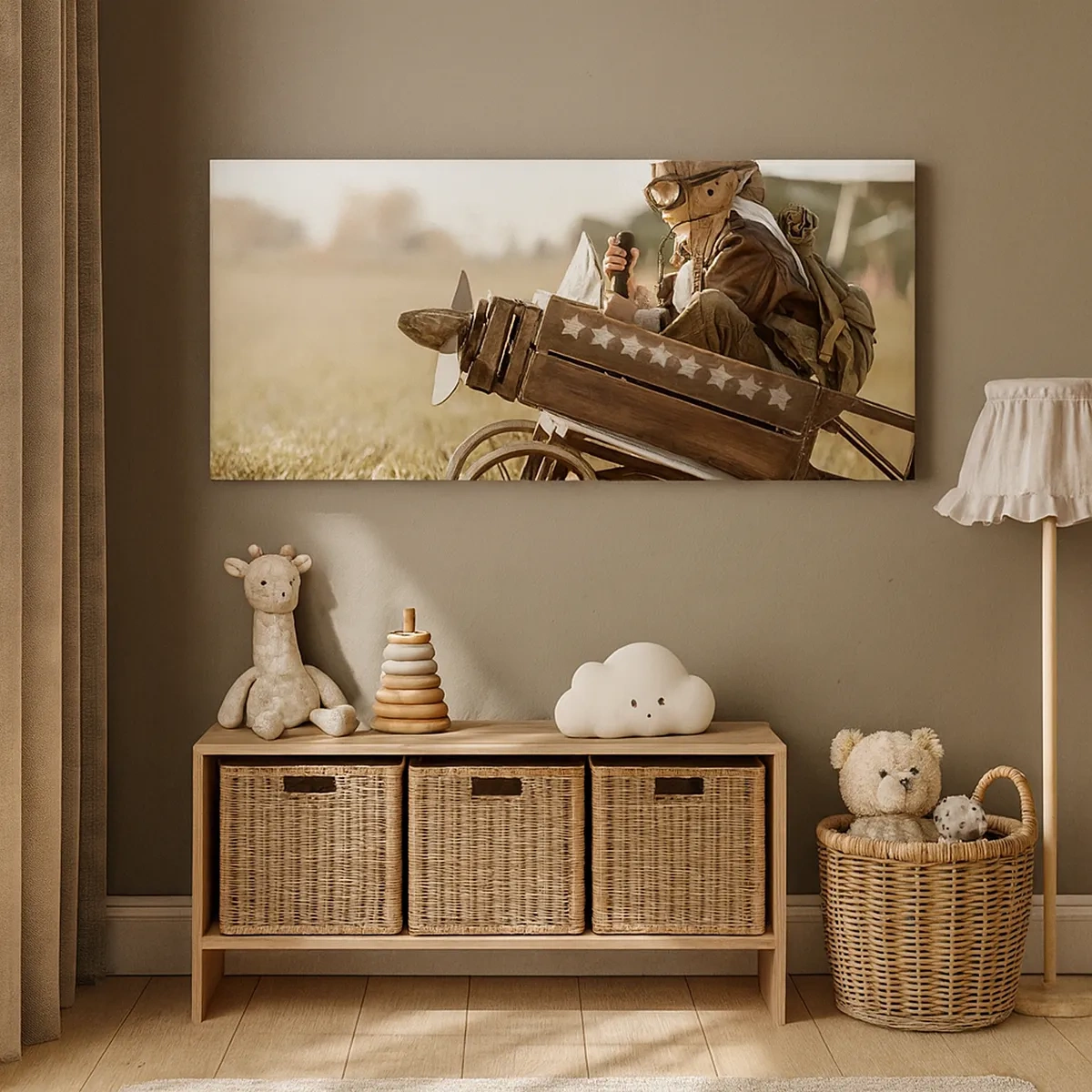 Quadro em tela - O início rumo a um sonho - 30x30 cm