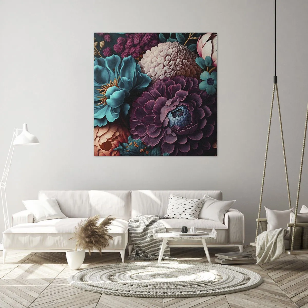 Quadro em tela - Natureza em abundância - 30x30 cm