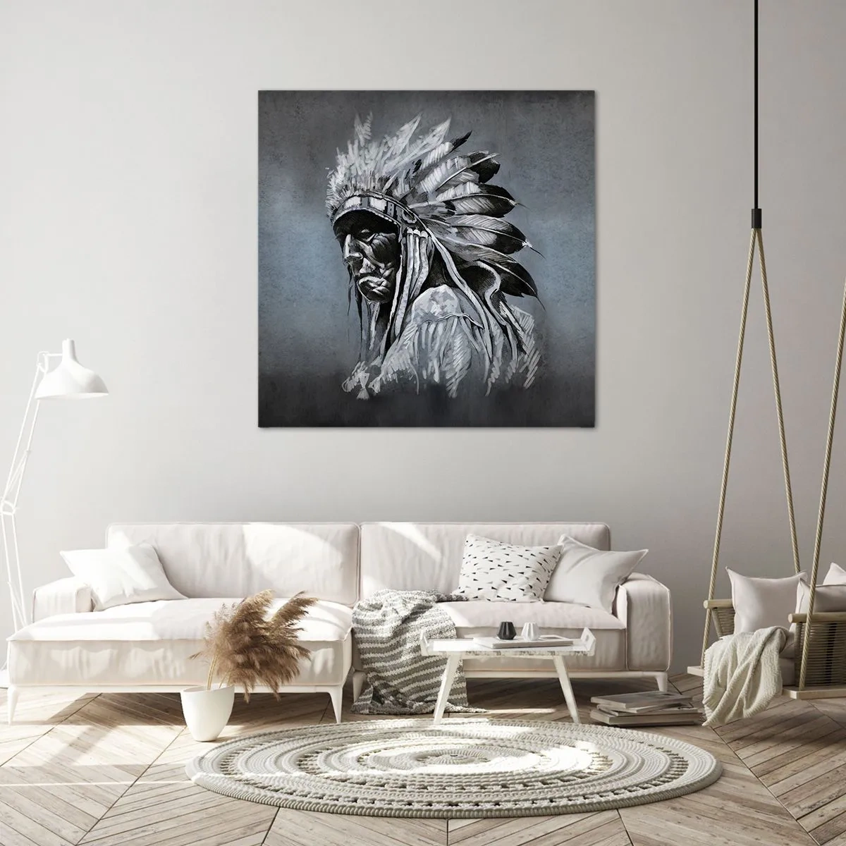 Quadro em tela - De volta às raízes - 60x60 cm