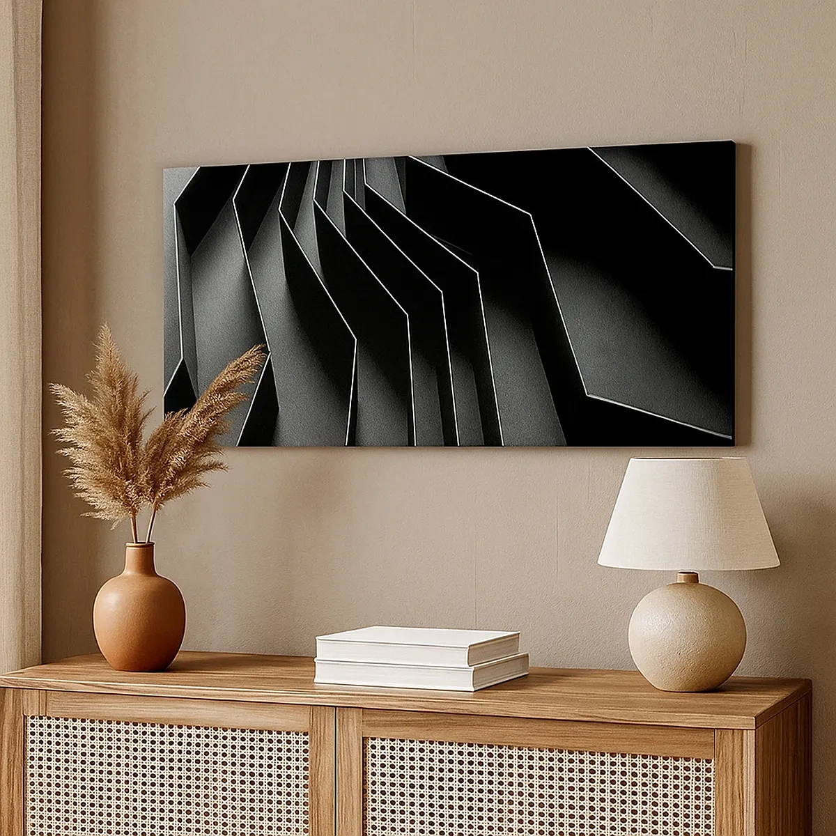 Quadro em tela - Ordem espacial - 30x30 cm