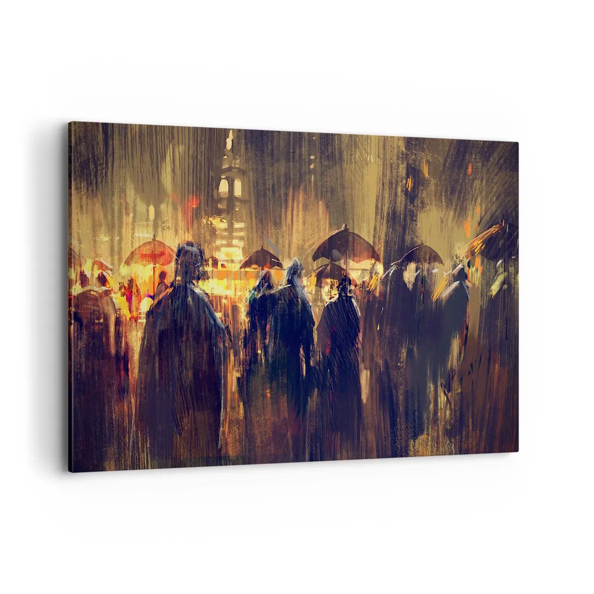 Quadro em tela - Os seguidores da chuva - 100x70 cm