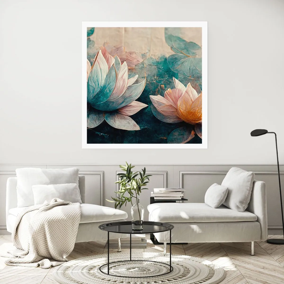 Pôster - Estrelas do lago - 40x40 cm