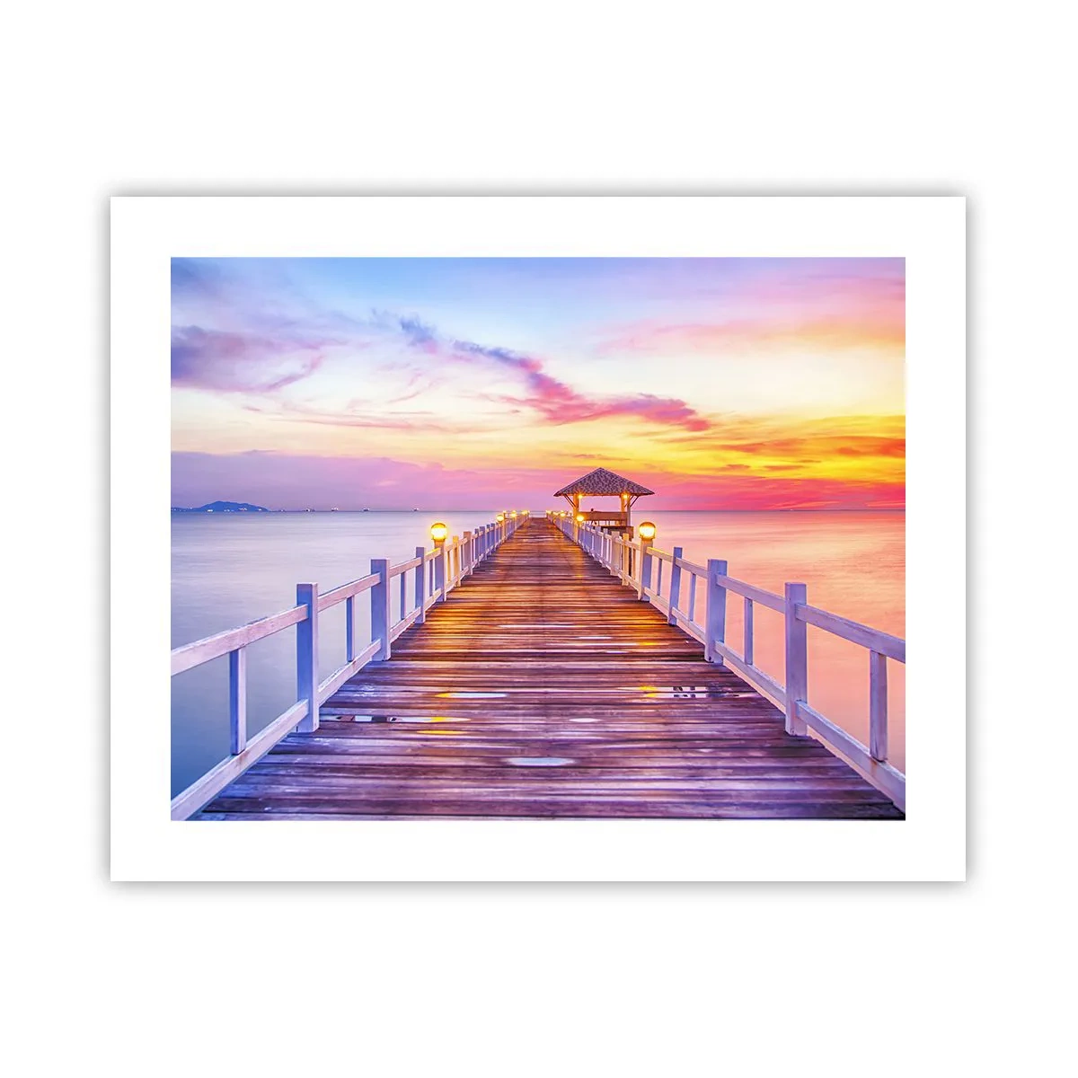 Pôster - O silêncio lilás-dourado da noite - 50x40 cm