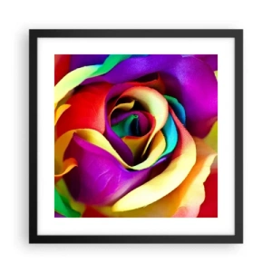 Pôster com moldura preta - É impossível - 40x40 cm