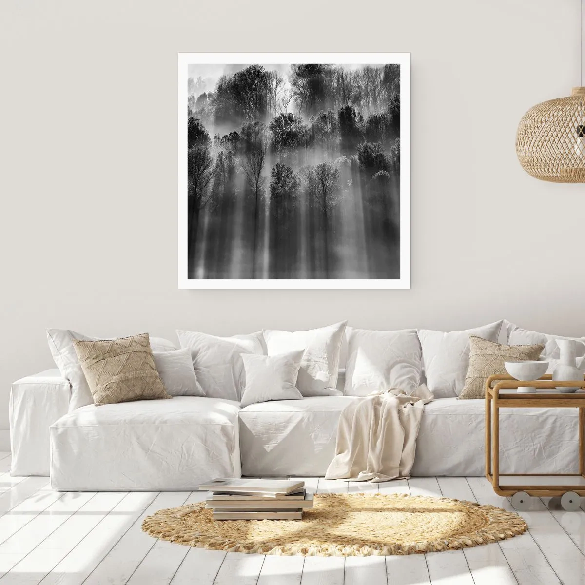 Pôster - Em correntes de luz - 50x50 cm