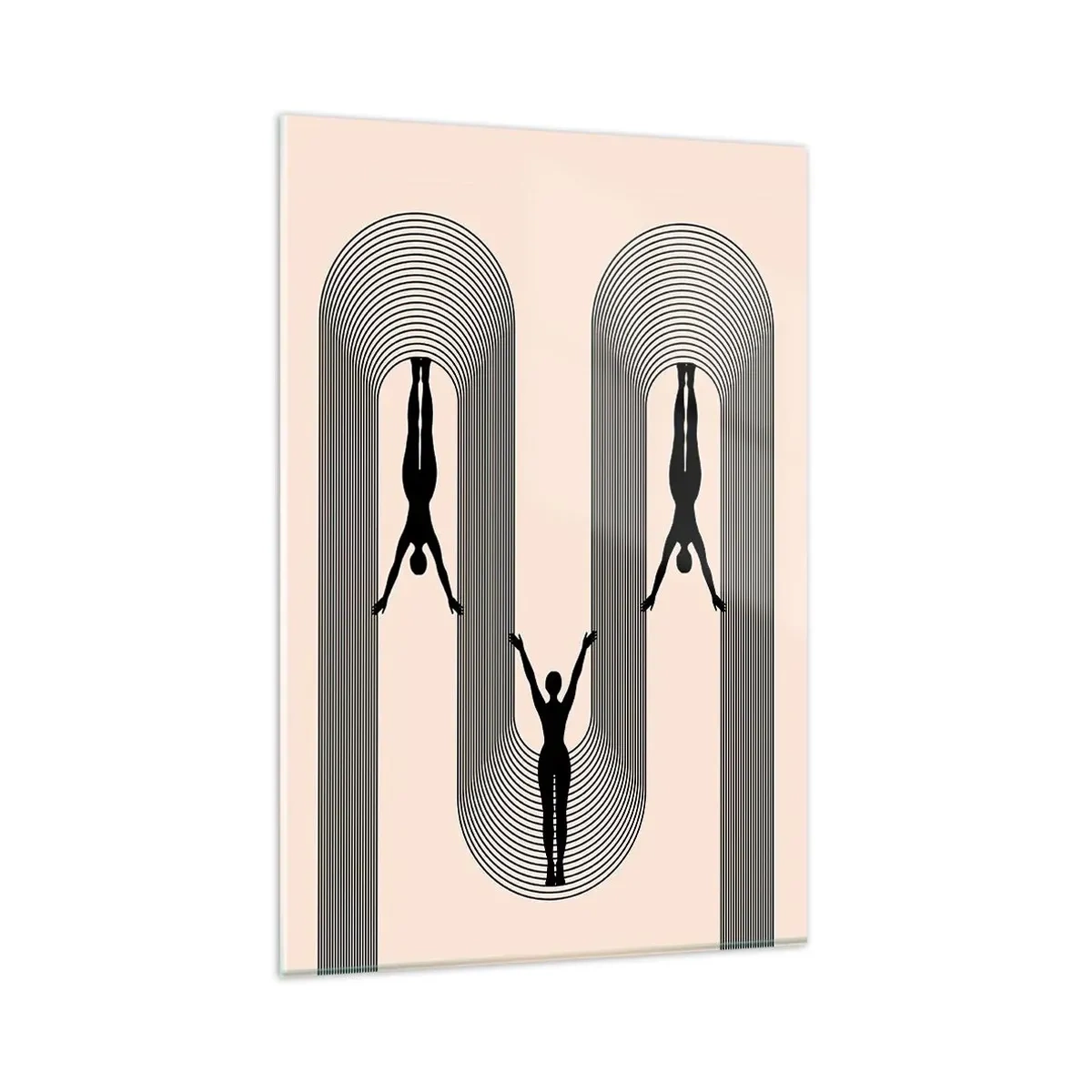 Quadro em vidro - De cabeça para baixo - 80x120 cm