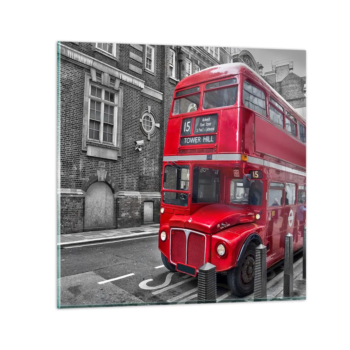 Quadro em vidro - Sempre o mesmo - 30x30 cm