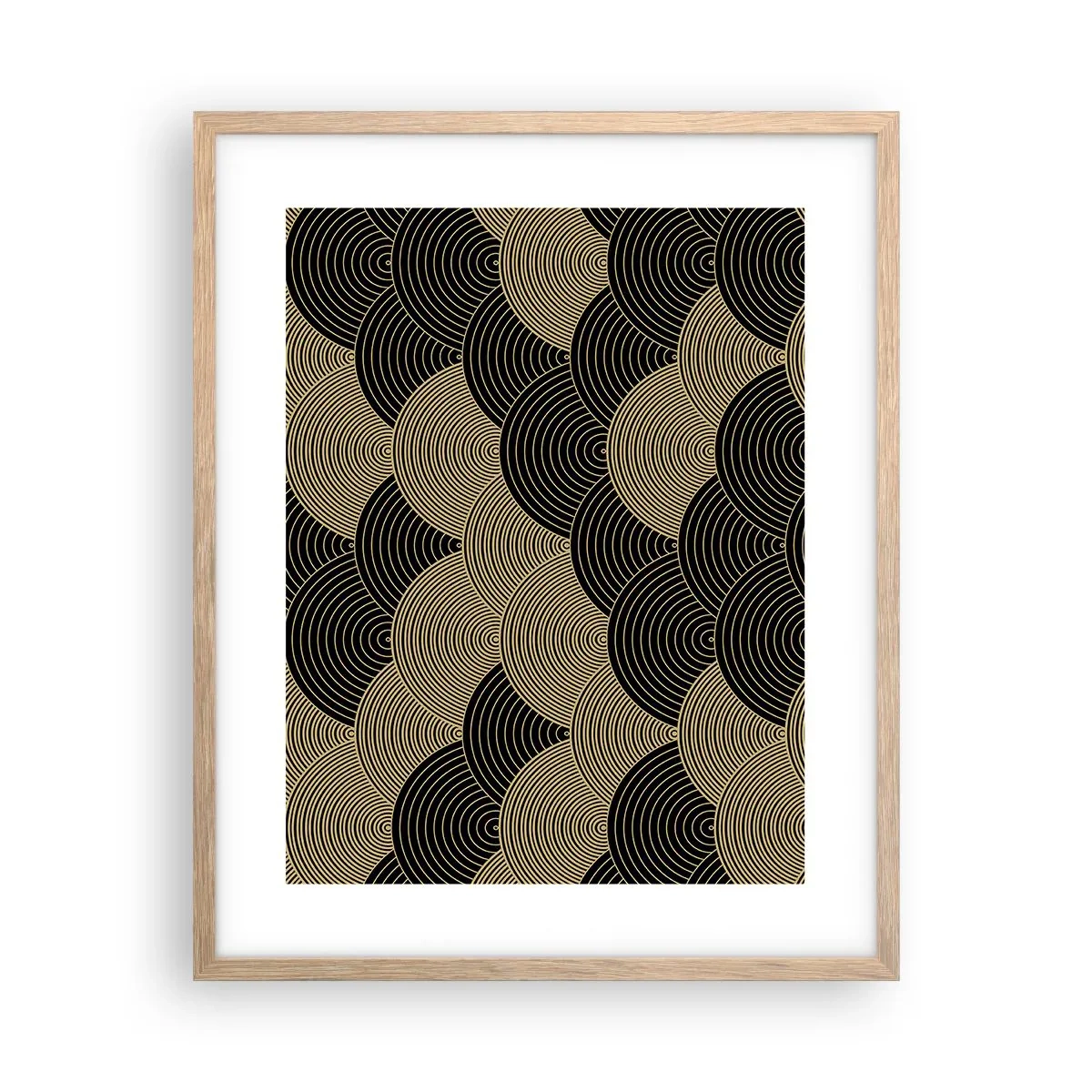 Pôster com moldura de carvalho claro - Unidade na multiplicidade - 40x50 cm