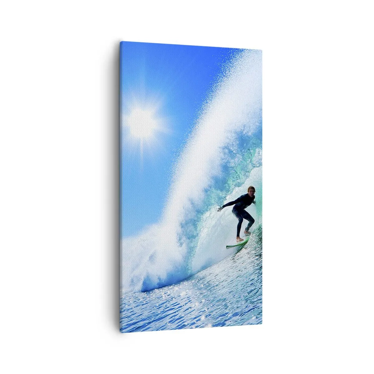 Quadro em tela - Azul gigante - 55x100 cm