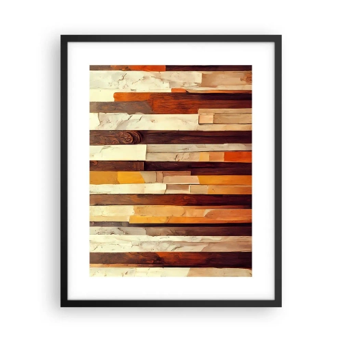 Pôster com moldura preta - Hino das árvores da floresta - 40x50 cm