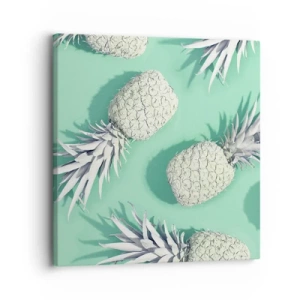 Quadro em tela - Vão muito bem com a hortelã - 30x30 cm