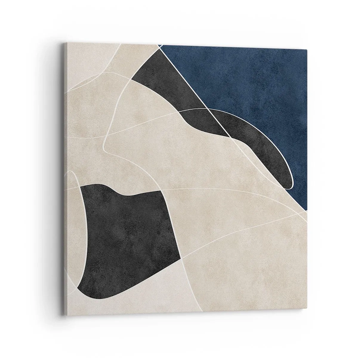 Quadro em tela - Composição abstrata – contraste de cores - 70x70 cm