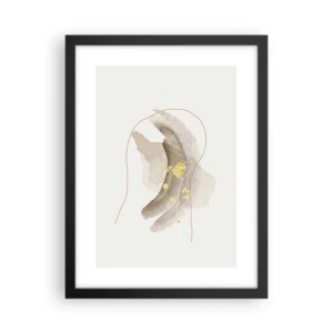 Pôster com moldura preta - Encontrado no espaço - 30x40 cm