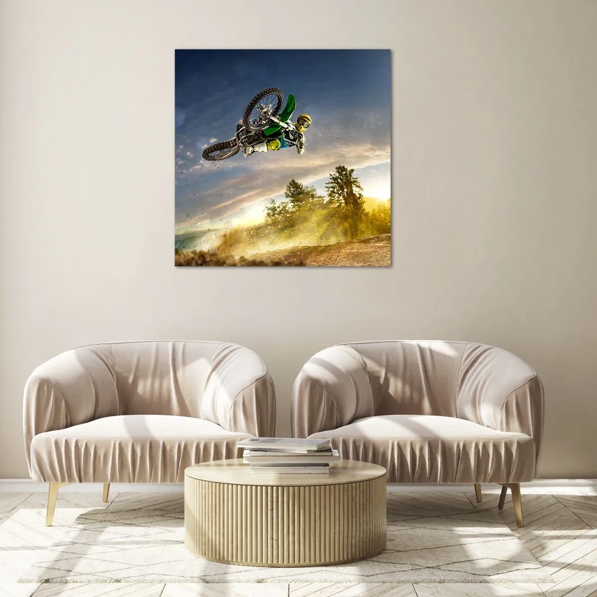 Quadro em vidro - Hora da aventura! - 30x30 cm