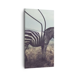 Quadro em tela - Atenção! Falha - 55x100 cm