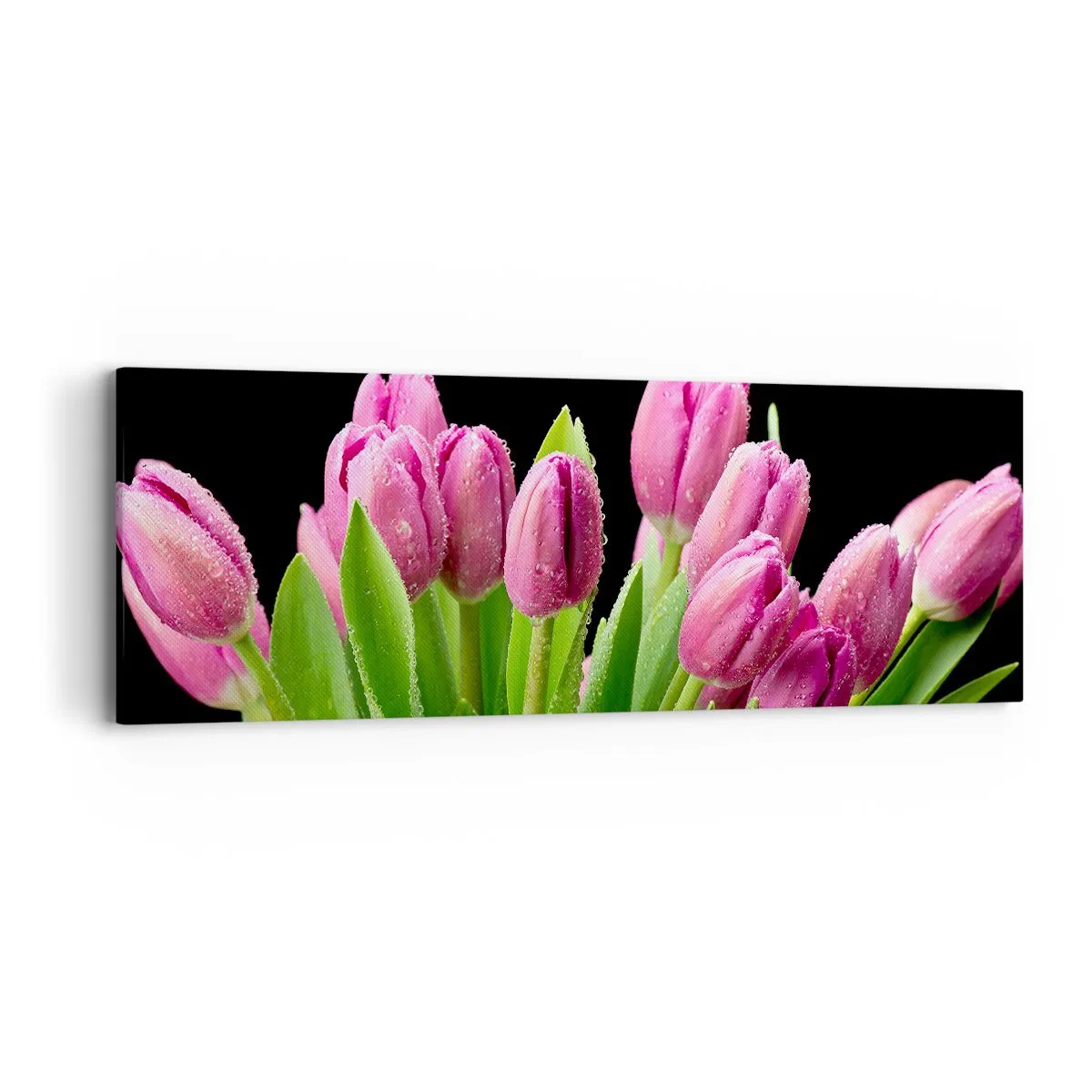 Quadro em tela - Alegria lilás da primavera - 90x30 cm