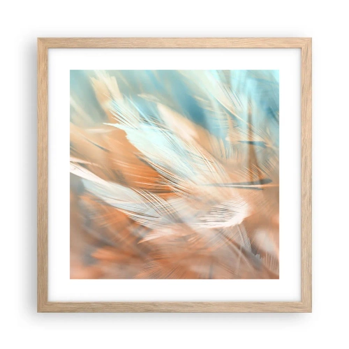 Pôster com moldura de carvalho claro - Na terra da gentileza - 40x40 cm