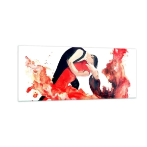 Quadro em vidro - Tango - uma onda sensual - 100x40 cm
