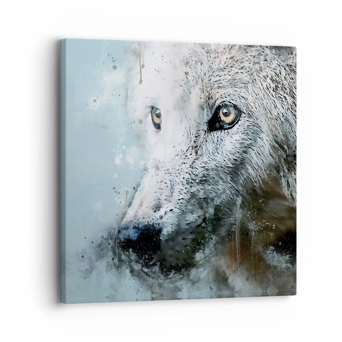 Quadro em tela - Conheça a alma do lobo - 30x30 cm