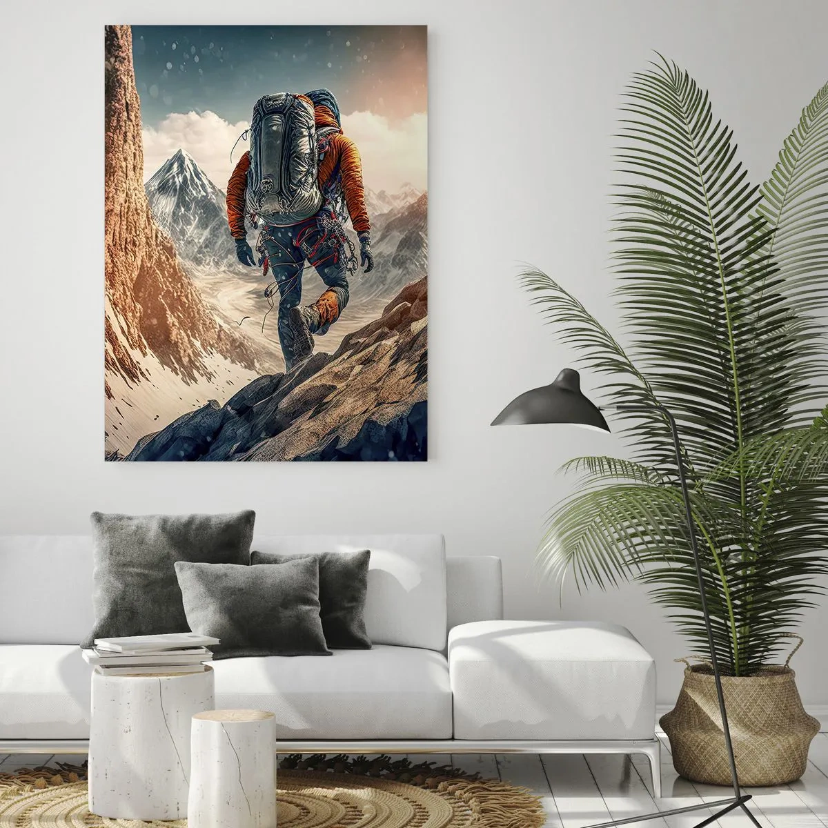 Quadro em vidro - Guerreiro solitário - 70x100 cm