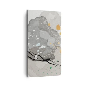 Quadro em tela - Composição orgánica - 45x80 cm