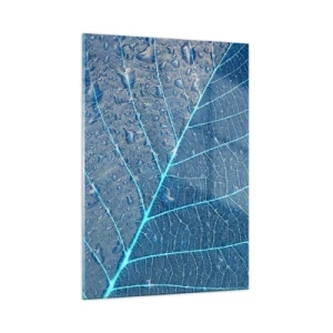 Quadro em vidro - A vida em azul - 50x70 cm