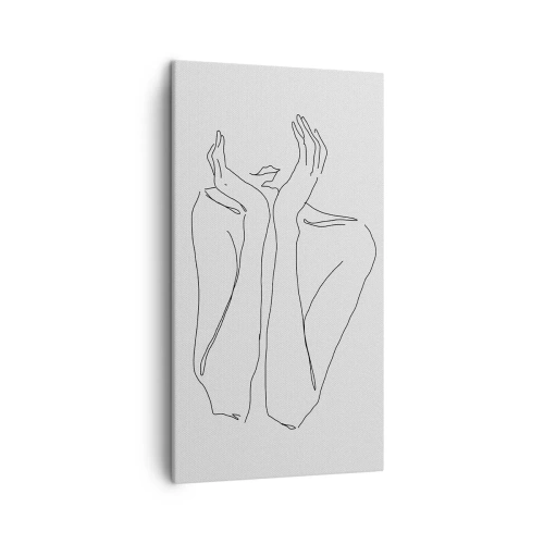 Quadro em tela - Com o que sonham as meninas - 45x80 cm