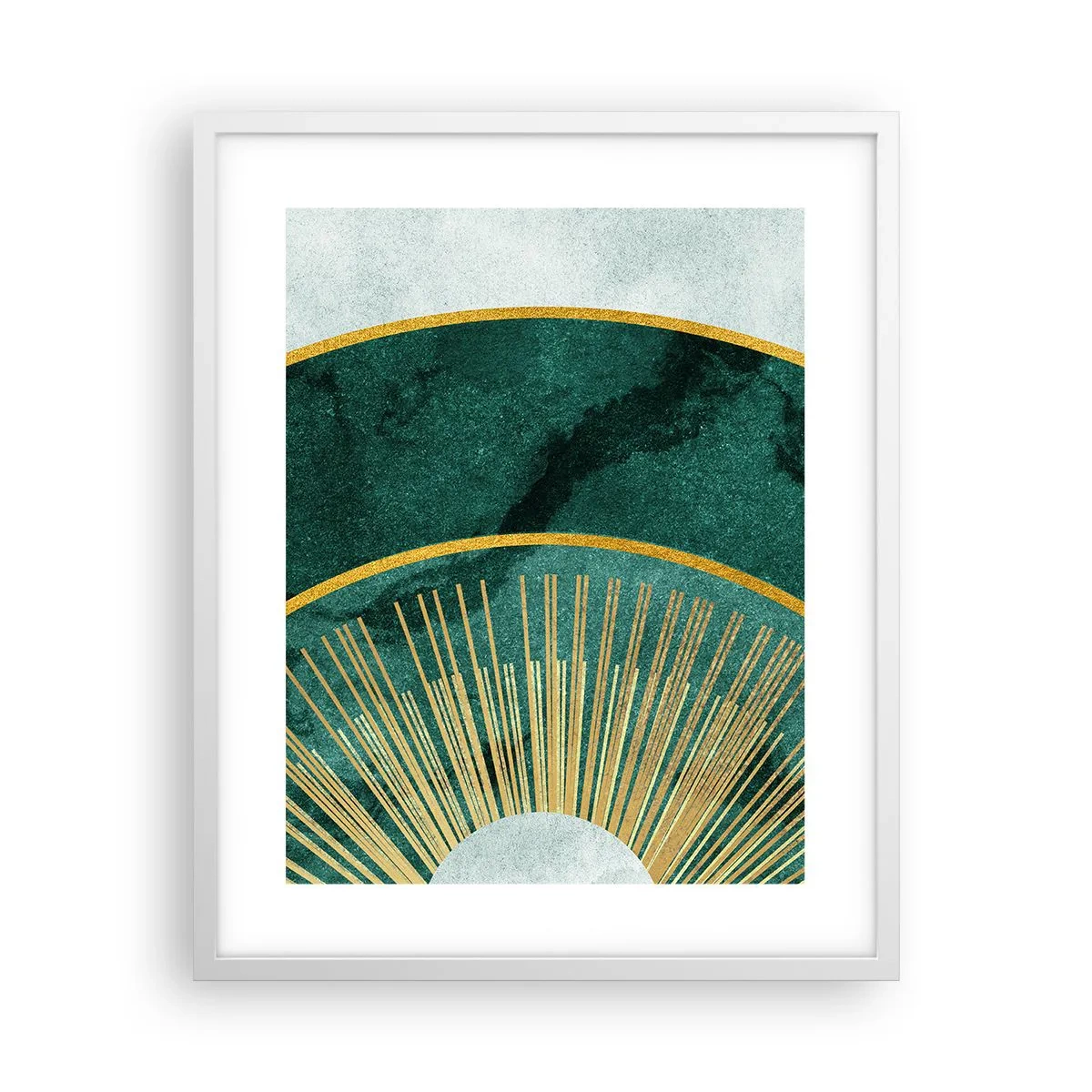 Pôster em moldura branca - Outro sistema solar - 40x50 cm