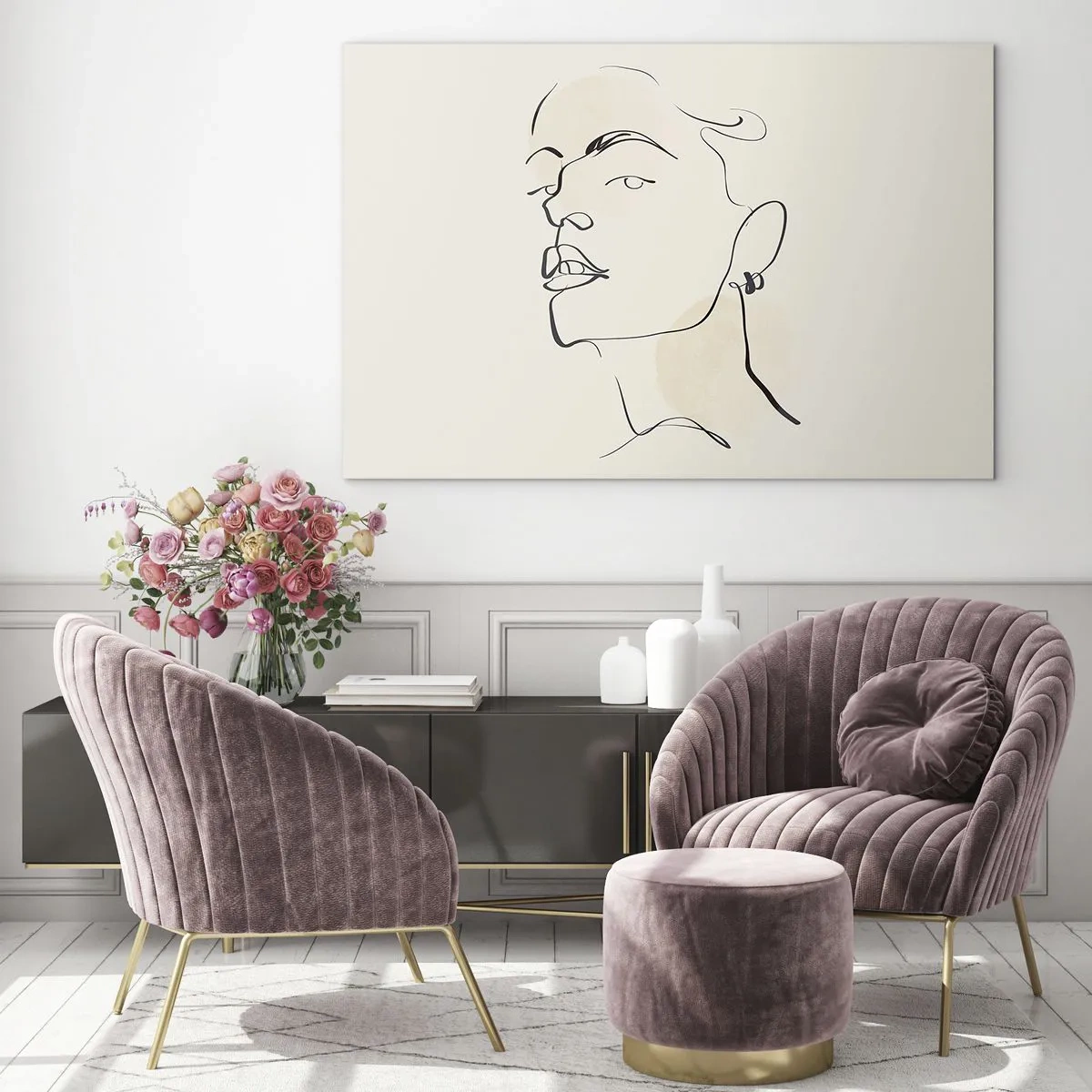 Quadro em vidro - Olhar orgulhoso - 100x70 cm