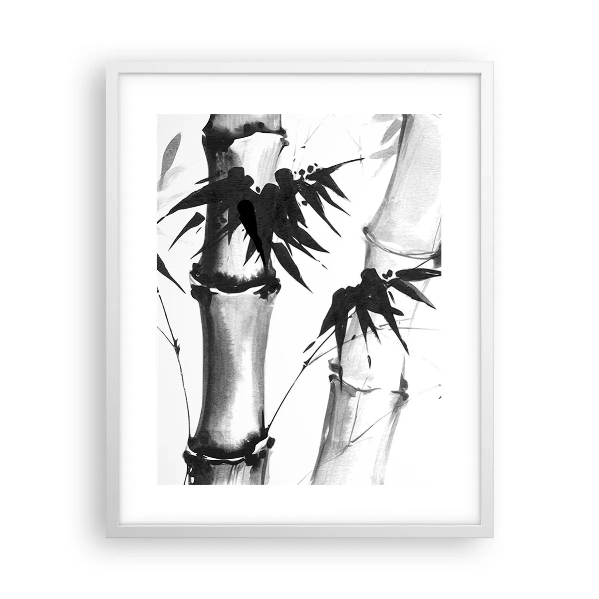 Pôster em moldura branca - Foco no Oriente - 40x50 cm