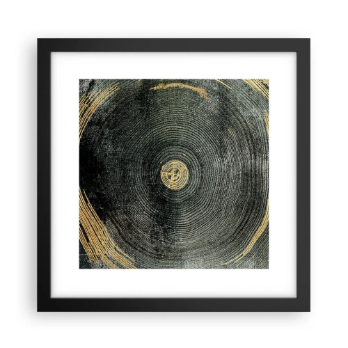 Pôster com moldura preta - Mudança e persistência - 30x30 cm