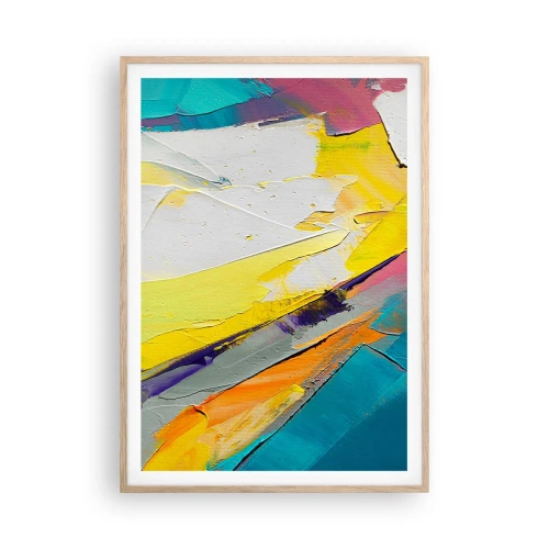 Pôster com moldura de carvalho claro - Anatomia da luz - 70x100 cm