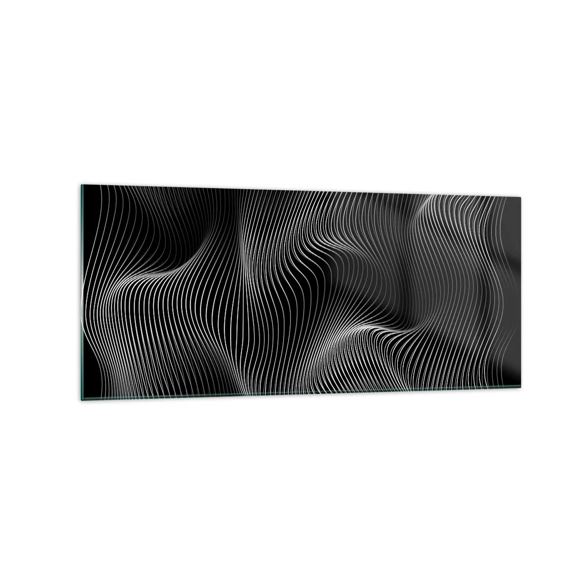 Quadro em vidro - Dança de luz no espaço - 120x50 cm