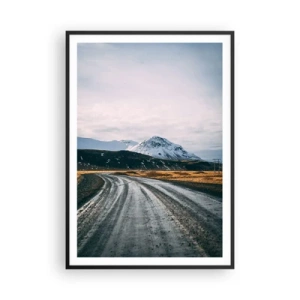 Pôster com moldura preta - No clima islandês - 70x100 cm
