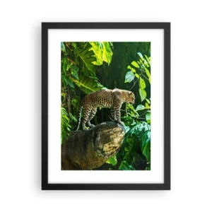 Pôster com moldura preta - Vamos caçar? - 30x40 cm
