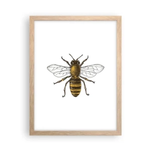 Pôster com moldura de carvalho claro - Linda e boa - 30x40 cm