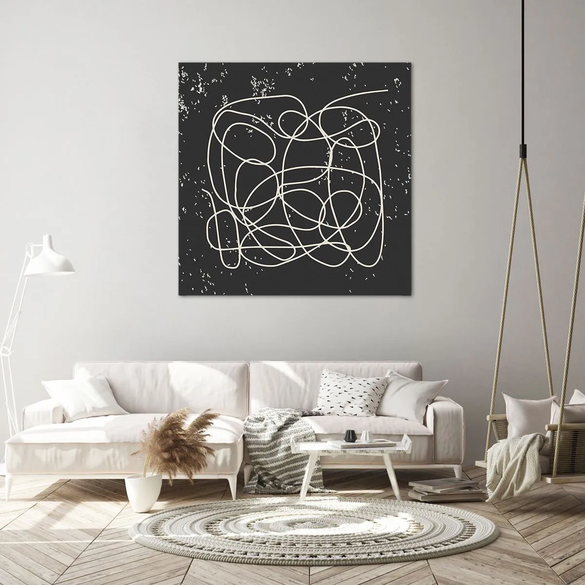 Quadro em tela - Pensamentos errantes - 50x50 cm