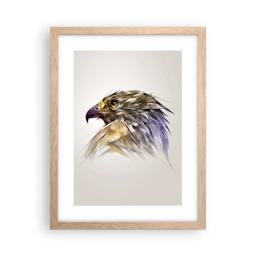 Pôster com moldura de carvalho claro - Retrato de um guerreiro - 30x40 cm