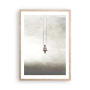 Pôster com moldura de carvalho claro - A criança em nós - 50x70 cm