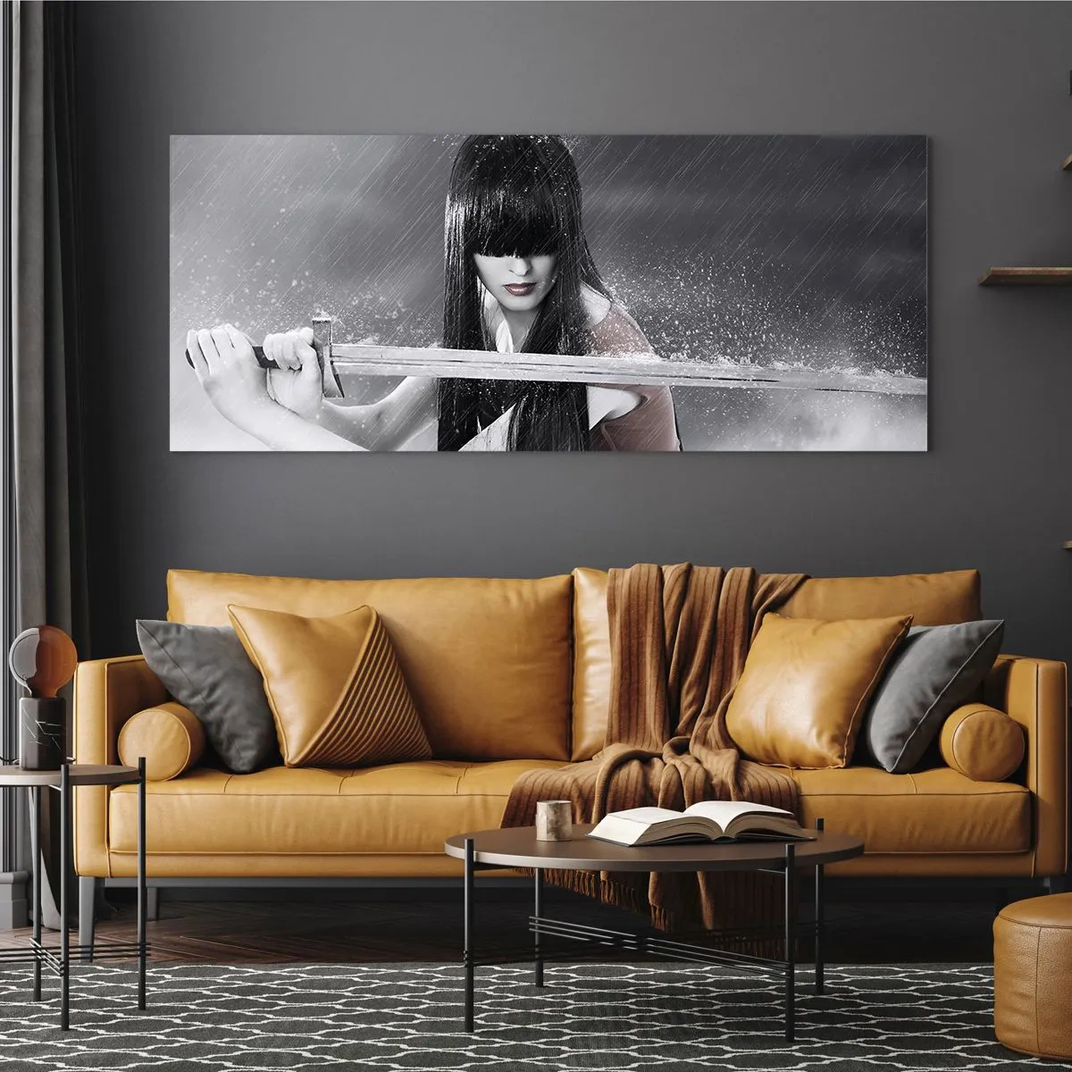 Quadro em vidro - Bonita e perigosa - 90x30 cm