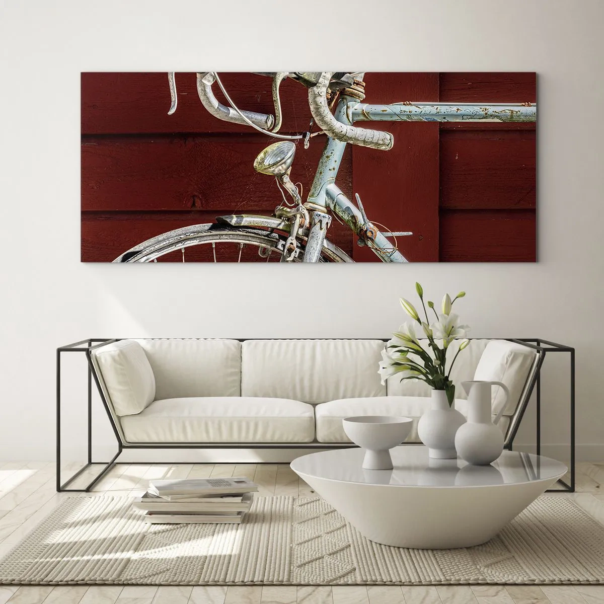 Quadro em vidro - Feito para vencer - 90x30 cm