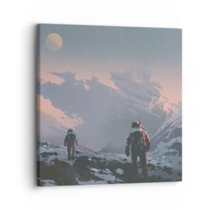 Quadro em tela - Sob uma estrela desconhecida - 30x30 cm