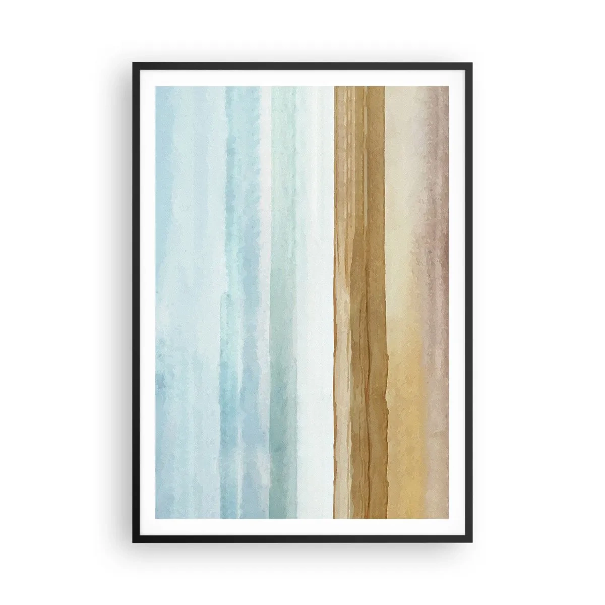 Pôster com moldura preta - Serenidade - 70x100 cm