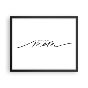 Pôster com moldura preta - Uma grande emoção - 50x40 cm