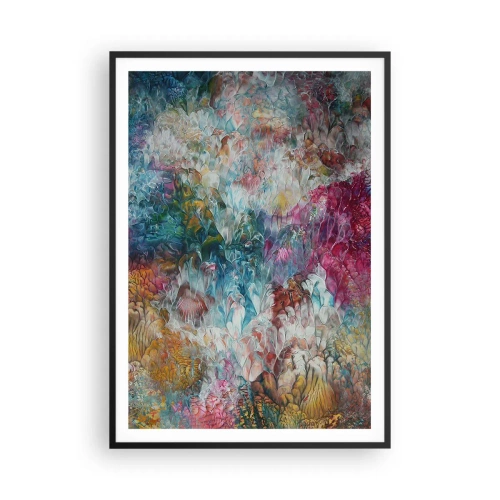 Pôster com moldura preta - Em plena floração - 70x100 cm