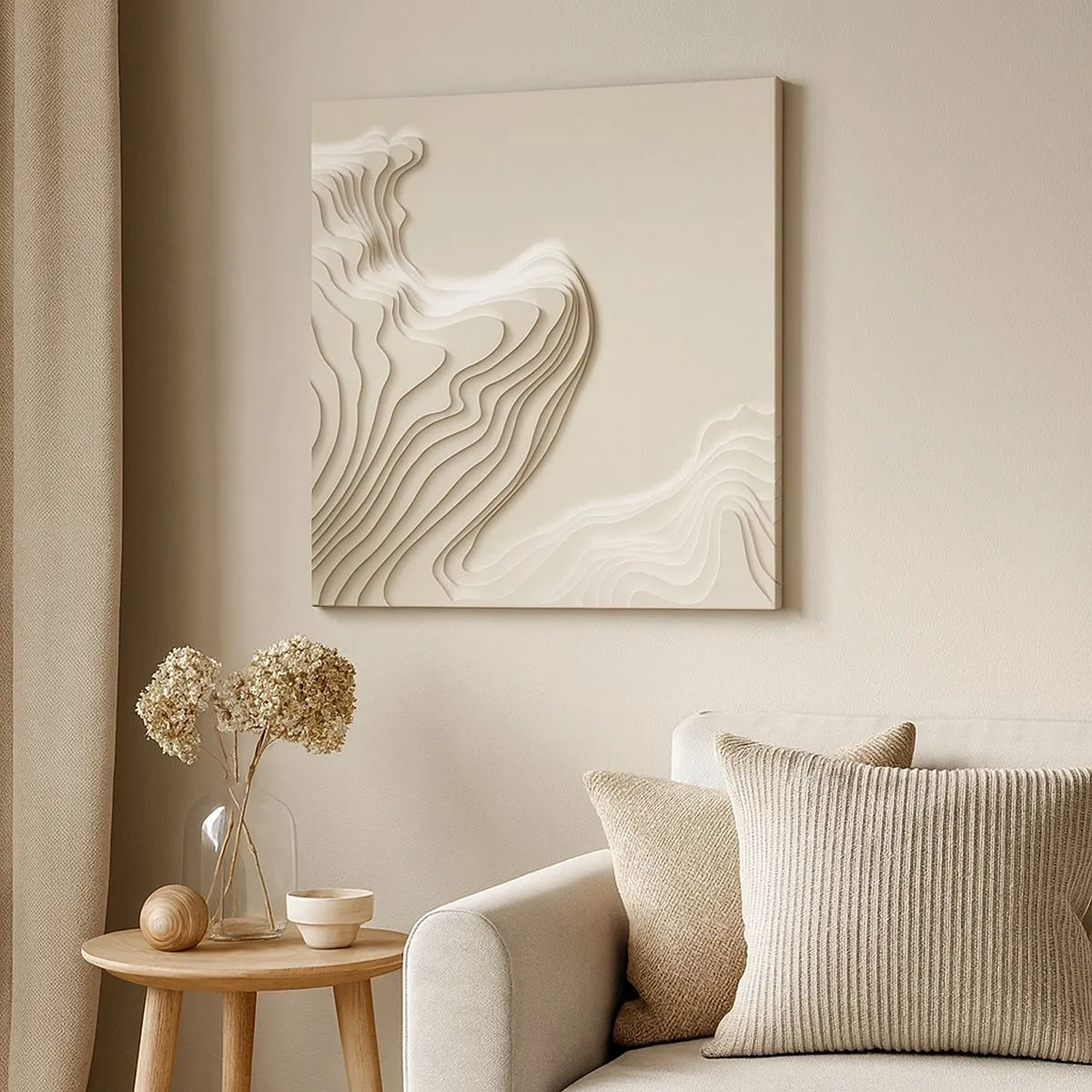 Quadro em tela - Topografia da arte - 30x30 cm