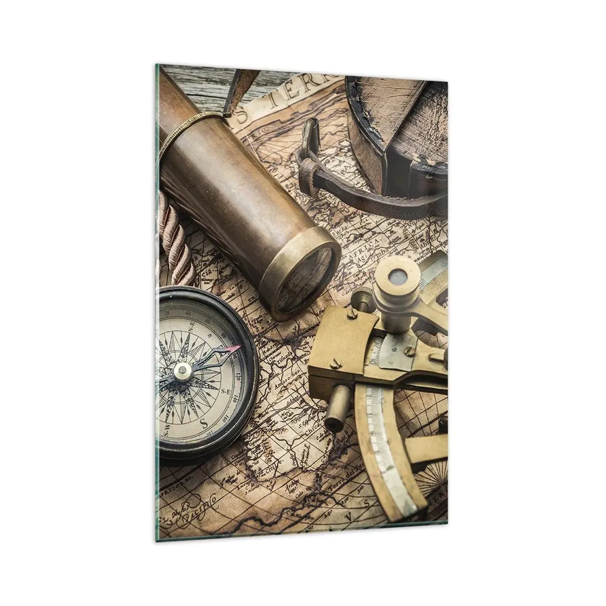 Quadro em vidro - Definir um rumo - 80x120 cm